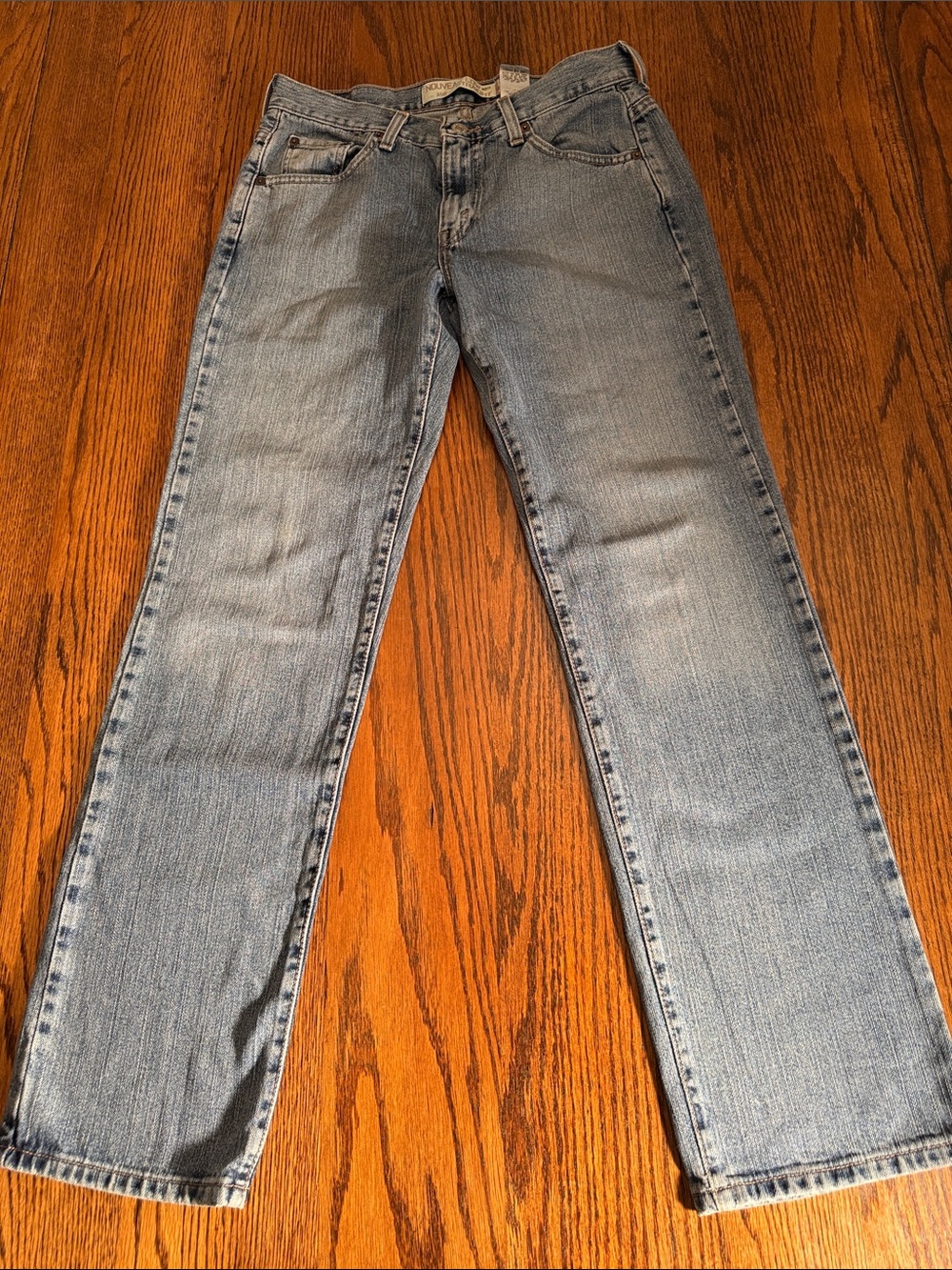 Levi’s 505 Nouveau Low Straight Jeans Women’s 8M Y2K Light Wash Denim